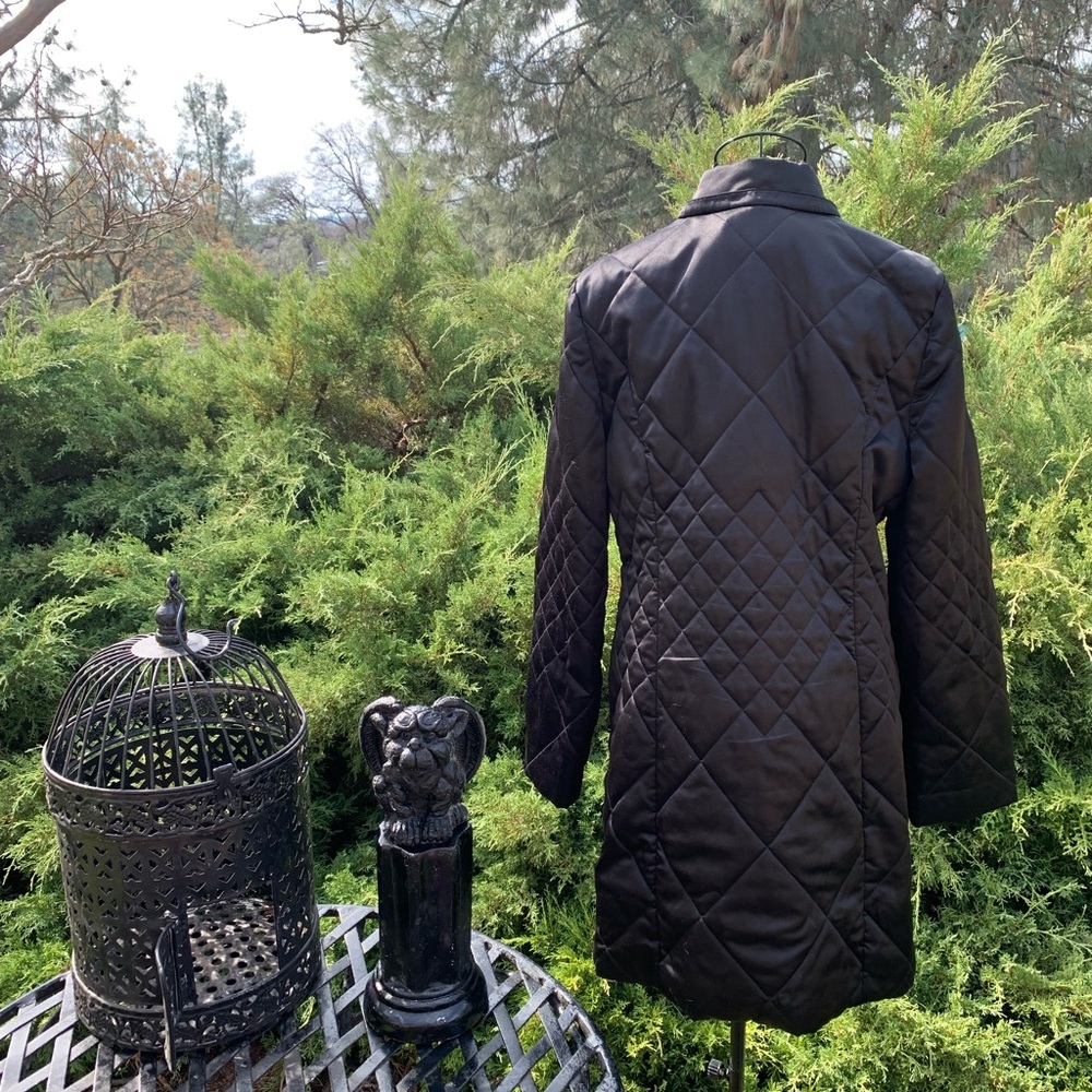 Jones of New York signature black quilted long line jacket - Picture 7 of 8